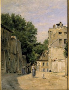Montmartre, rue Saint Vincent Tablosu Stanislas Lepine (1835-1892). 19. yüzyıl. karartmak 0,67x0,48 m. Paris, Musee d