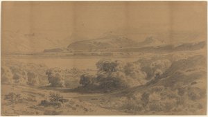 Bir Dağ Gölü üzerinde Panorama by Stanislaus Graf von Kalckreuth