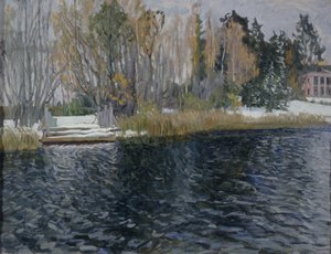 İlk Kar, 20. yüzyılın başlarında. by Stanislav Julianovic Zukovskij