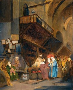 Bazar a Constantinople - Peinture de Stanislaw Chlebowski (1835-1884), oryantalizm - Konstantinopolis
