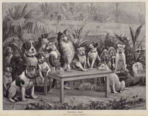 Siyasi Köpekler (lito) by Stanley (after) Berkeley