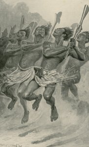 Bir Maori Savaş Dansı by Stanley L. Wood
