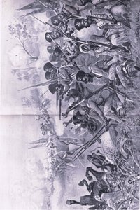 Chilianwala, 13 Ocak 1849: Goddys Tugayı, Sihlerle çevriliyken cesur bir duruş sergiliyor, İngiliz Kara ve Deniz Savaşlarından bir örnek, 1915 by Stanley L. Wood
