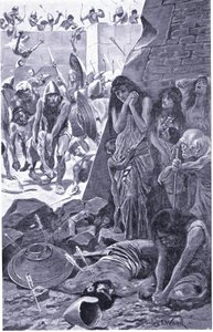 Babilli Nebukadnezar tarafından kuşatılan Sur by Stanley L. Wood