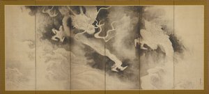 Ejderhalar ve Bulutlar, Momoyama veya Edo dönemi, 1590-1640.