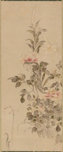 Şakayık ve zambaklar, Momoyama veya Edo dönemi, 1568-1615.