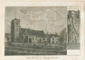 Aldridge Kilisesi: gravür, nd [1762-1802] by Stebbing Shaw