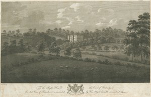 Beaudesert Hall ve Park: çelik gravür, nd [1762-1802] (baskı) by Stebbing Shaw