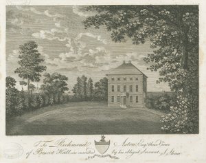 Bescot Hall: gravür ve [19. yüzyılın sonları] by Stebbing Shaw