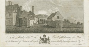 Burton-upon-Trent Manastırı: gravür, nd [c1795] (baskı) by Stebbing Shaw