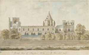 Burton-upon-Trent Manastırı: sulu boya boyama, 1794