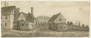 Burton-upon-Trent Manastırı: sulu boya ve [c 1795] by Stebbing Shaw