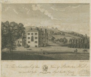 Butterton Hall: gravür ve [18. yüzyıl] by Stebbing Shaw