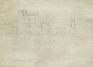 Caverswall Kalesi: karakalem, nd [c 1800] (çizim) by Stebbing Shaw