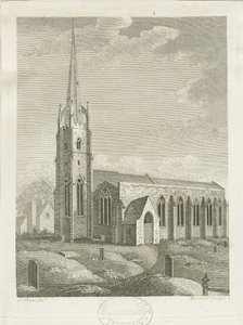 Clifton Campville Kilisesi: gravür, nd [c 1790] (baskı) by Stebbing Shaw
