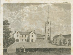 Clifton Campville Kilisesi: gravür, nd [c 1790] by Stebbing Shaw