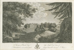 Hamstead Hall: gravür, nd [1762-1802] (baskı) by Stebbing Shaw