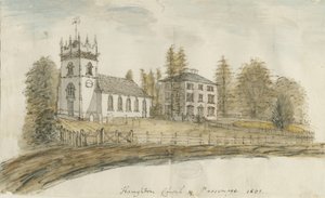 Haughton Kilisesi: sulu boya, 1801 by Stebbing Shaw
