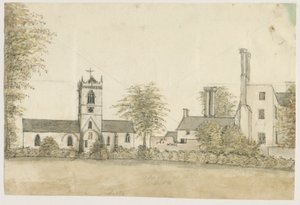 Lapley Kilisesi: sulu boya, nd [1762-1802] by Stebbing Shaw