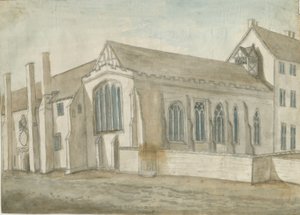 Lichfield - St. John Hastanesi ve Şapeli: sulu boya boyama, nd [1762-1802] (resim) by Stebbing Shaw