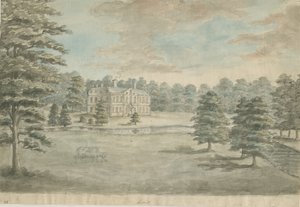 Lysways Hall: sulu boya, nd [1762-1802] by Stebbing Shaw