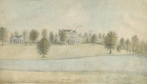 Shenstone - Little Aston Hall: sulu boya, nd [1762-1802] by Stebbing Shaw
