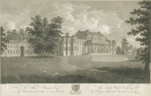 Shugborough Hall: gravür, nd [c 1800]