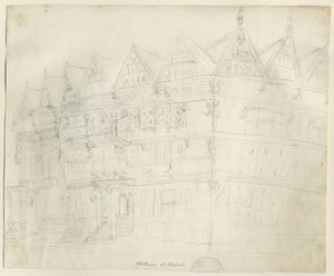 Stafford - Antik "Yüksek Ev": karakalem, nd [1794] by Stebbing Shaw
