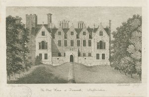 Tamworth - Hendek Evi: gravür, nd [1762-1802] (baskı) by Stebbing Shaw