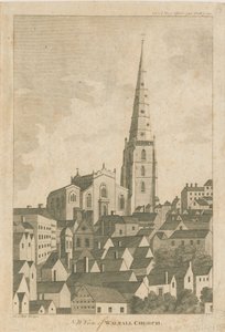 Walsall Kilisesi: gravür by Stebbing Shaw