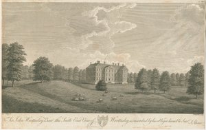Wrottesley Hall: gravür, nd [c 1798] (baskı) by Stebbing Shaw