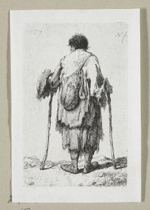 Arkadan Görülen Dilenci by Stefan Juliusz Norblin de la Gourdaine
