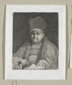 Bir Din Adamının Yarım Boy Portresi by Stefan Juliusz Norblin de la Gourdaine