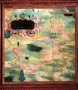 Afrika (Nubia ve Mısır) Haritası Stefano Bonsignori (? -1589) İtalyan kozmograf ve ressam tarafından yapılmıştır. 1581 civarında. Floransa, Palazzo Vecchio, Sala del Mappamondo