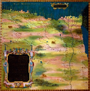 Mısır Haritası Stefano Bonsignori (Buonsignori) (öldü 1589) 1581 Coğrafi haritalar odasının dolaplarının boyanması. Palazzo Vecchio, Sala del Mappamondo Floransa