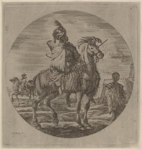 Bir Kara Süvari. by Stefano della Bella