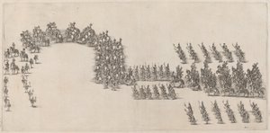 Altmış Süvari ve Meşale Taşıyıcıları Alayı, 1652. by Stefano della Bella