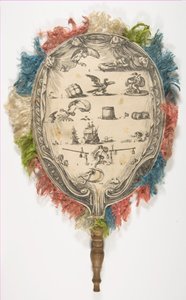 Bir yanda Aşk konusunda bilmecesi olan bir hayran, diğer yanda Fortune, ca. 1639. by Stefano della Bella