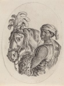 Arap Atlı Kara Damat, 16491650. by Stefano della Bella