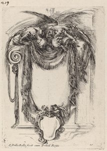 Cesetlerden Asılan Kartuş, 1647. by Stefano della Bella