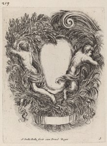 Apollo ve Pan ile Kartuş, 1647. by Stefano della Bella