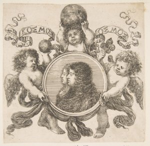 Cosimo de Medici, Toskana Prensi ve Karısı, Marguerite Louise dOrleans, 1661. by Stefano della Bella