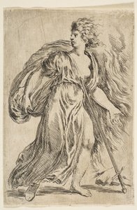 Dido Kendini Öldürüyor, ca. 1660. by Stefano della Bella