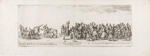 Polonya Büyükelçisinin Roma'ya girişi by Stefano della Bella