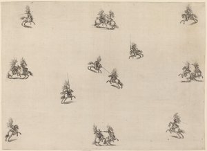 Savaşan Cavaliers, 1652. by Stefano della Bella