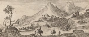 Kale ile Manzara, 1641. by Stefano della Bella