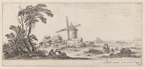 Yel Değirmeni ile manzara, 1647