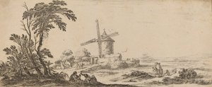 Yel Değirmeni ile manzara, 1647