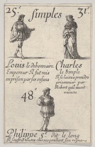 Louis le debonnaire... Charles le Simple, Game of the Kings of France