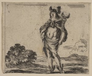 "Mitoloji Oyunu"ndan Merkür, Jeu de la Mythologie, 1644. by Stefano della Bella